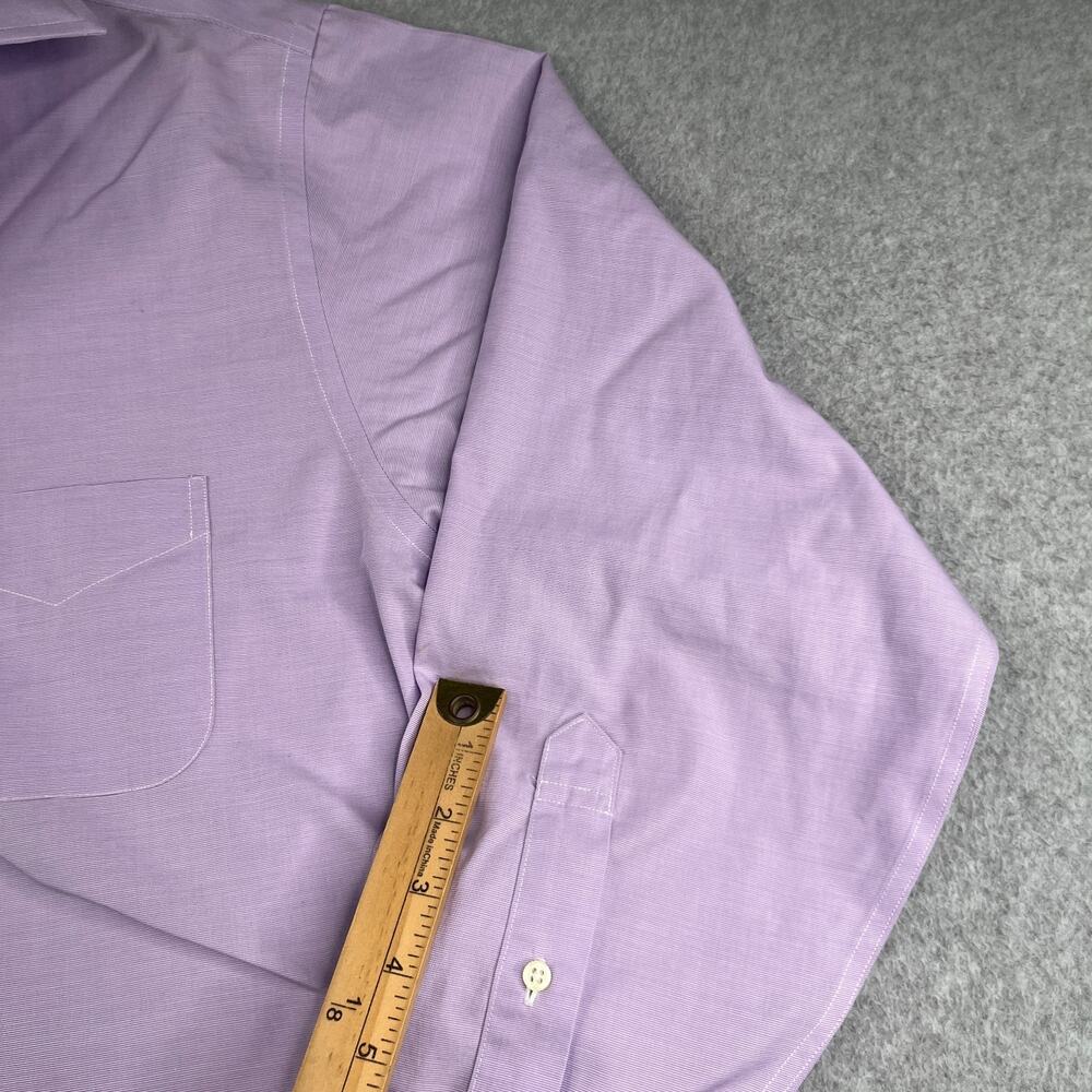 Brooks Brothers Regent Non Iron Shirt Purple Button Up Long Sleeve Mens 16.5 - Picture 4 of 14